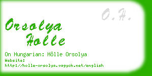 orsolya holle business card
