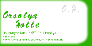 orsolya holle business card